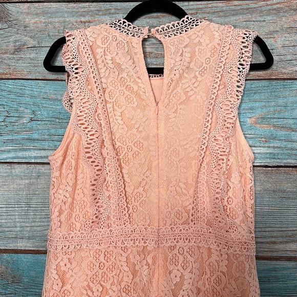 Lulus Sweetheart Blush Pink Lace Dress XL NWT - Picture 2 of 8